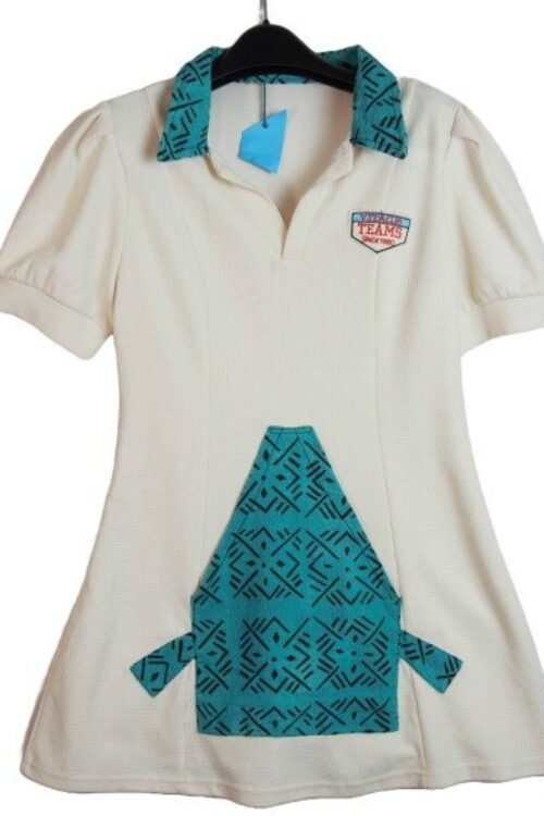 Tennis polo dress, white