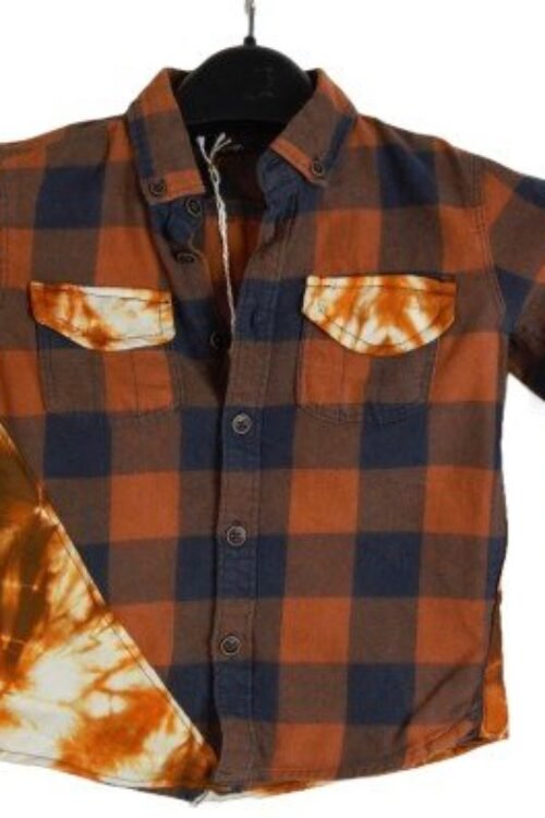 Lumberjack shirt (orange/dark blue)