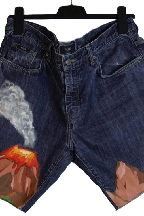 Artist Jeans Shorts, dunkelblau – Vulcanos