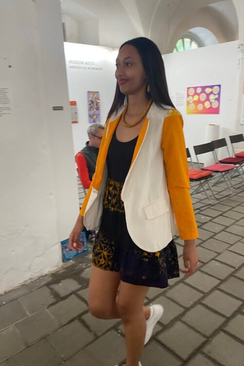 Blazer Jacke, weiß