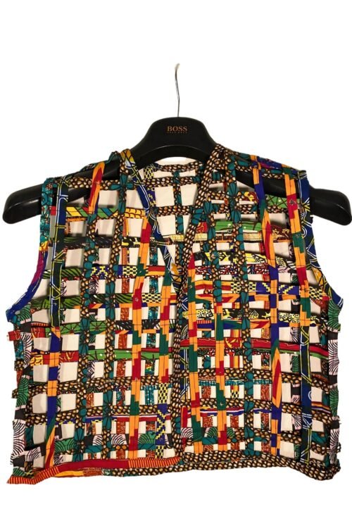 African Print – Basket/Net Vest Short